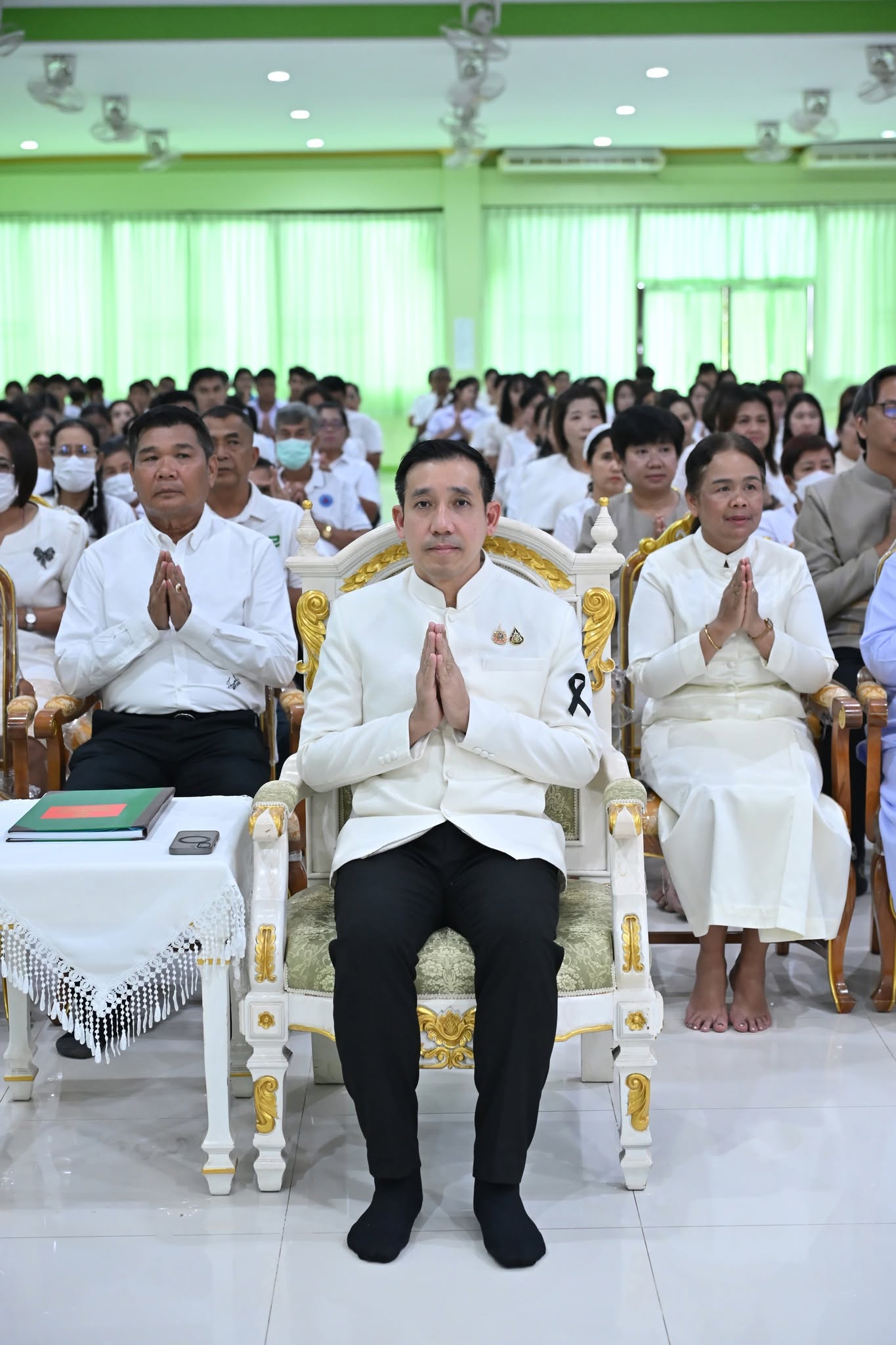 title - ส.ป.ก.นครปฐม เข้าร่วมพิธีเจริญพระพุทธมนต์ เจริญจิตตภาวนา เพื่อถวายเป็นพระราชกุศล เนื่องในวันคล้ายวันพระราชสมภพ สมเด็จพระนางเจ้าสิริกิติ์ พระบรมราชินีนาถ พระบรมราชชนนีพันปีหลวง “รวมพลังสร้างสัปปายะสู่วัดด้วยวิถี 5 ส” ตามโครงการวัด ประชา รัฐ สร้างสุข